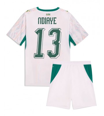 Senegal Iliman Ndiaye #13 Replika Hemmatröja Barn VM 2026 Kortärmad (+ Korta byxor)